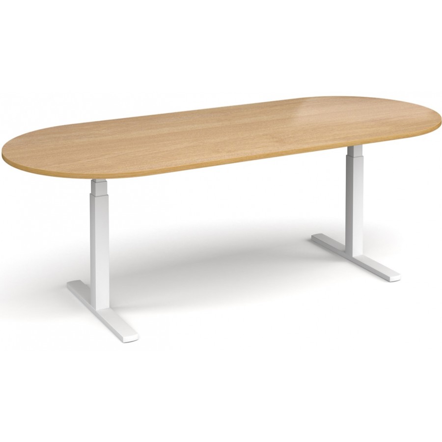 Elev8 Touch Adjustable Radial End Boardroom Table